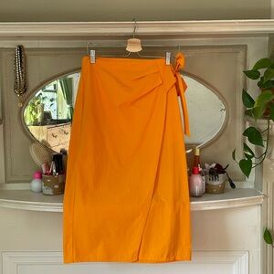 Mango Orange Co-ord Matching Set Skirt